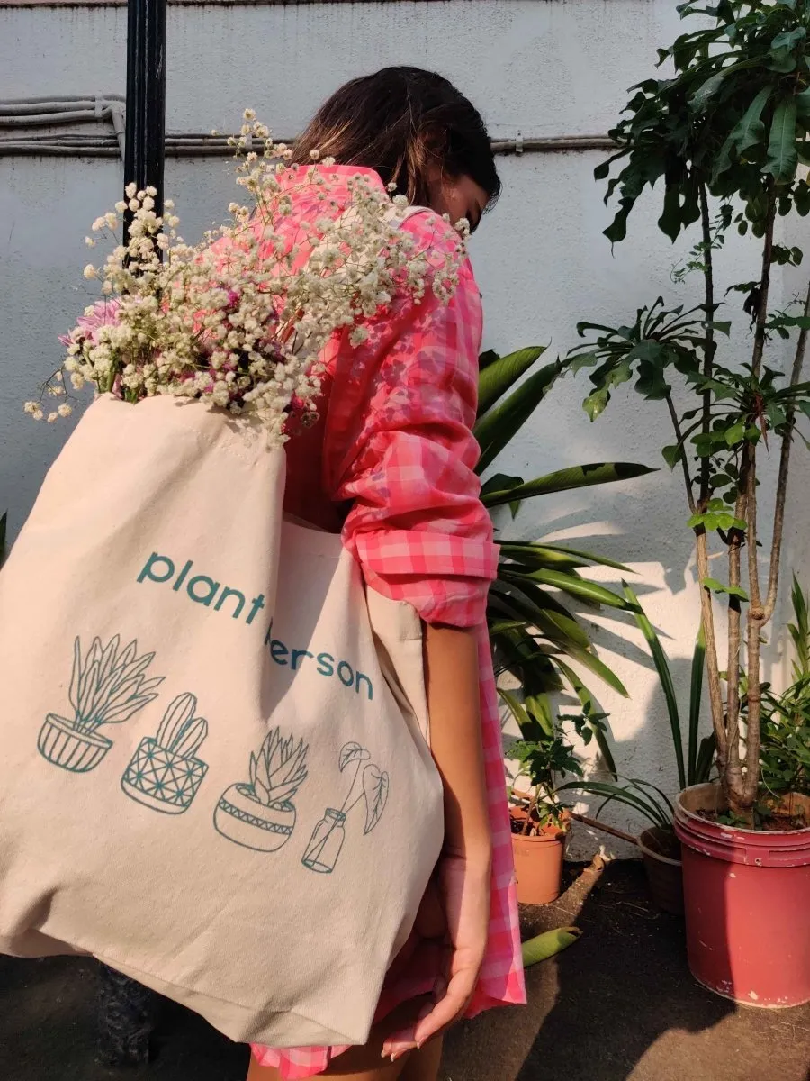 Plant Person Canvas Tote Bag