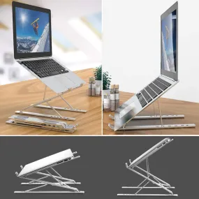 Portable Adjustable Laptop Stand Foldable Desktop Tripod Tray Anti-skid Pad AU