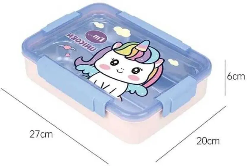 Premium Stainless Steel Lunch Box Unicorn/Dino/Duck -1150 ml