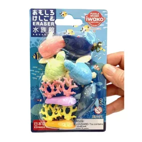 Puzzle Erasers,  Aquarium Set