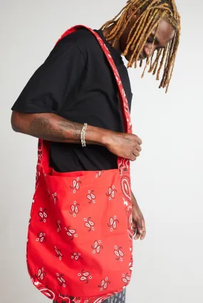 Red Bandana Print Bag