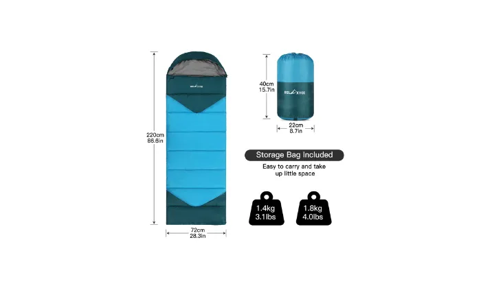 RELAXYEE Camping Sleeping Bag 18kg