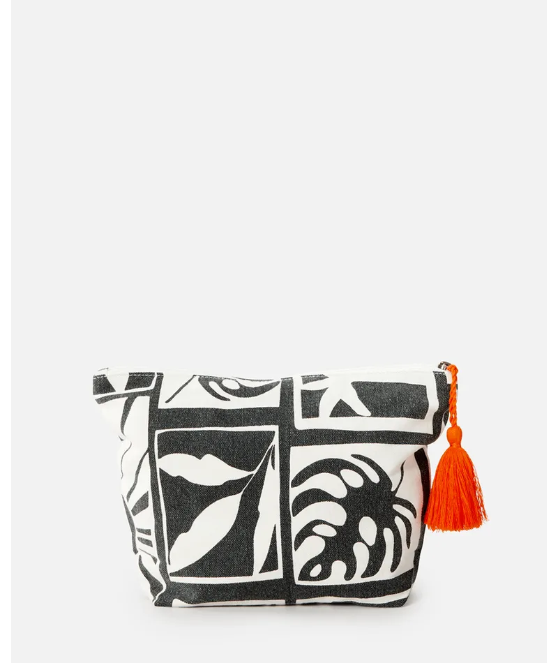 Rip Curl Santorini Sun Cosmetic Bag-Washed Black