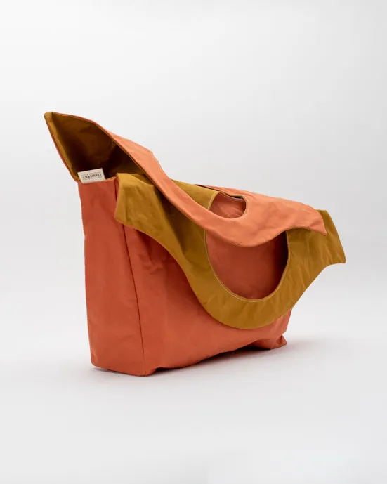 Salmon & Mustard Shopper Bag