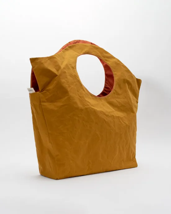 Salmon & Mustard Shopper Bag