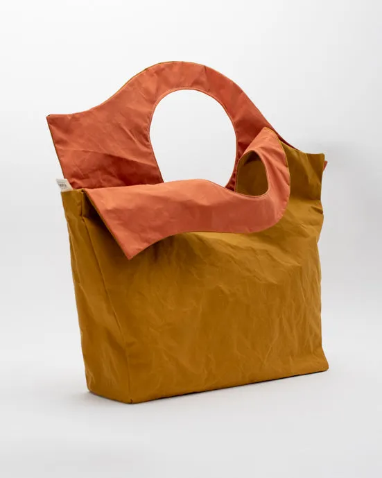 Salmon & Mustard Shopper Bag