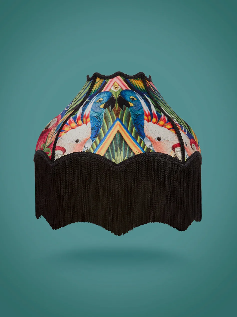 Sample Sale: Divine Plumage Fringed 16" Lampshade