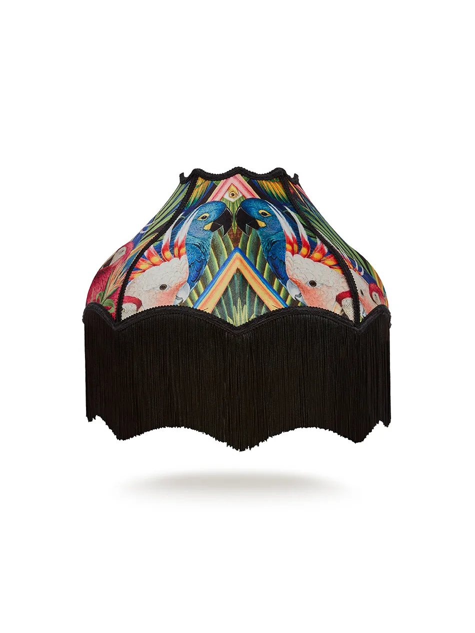 Sample Sale: Divine Plumage Fringed 16" Lampshade