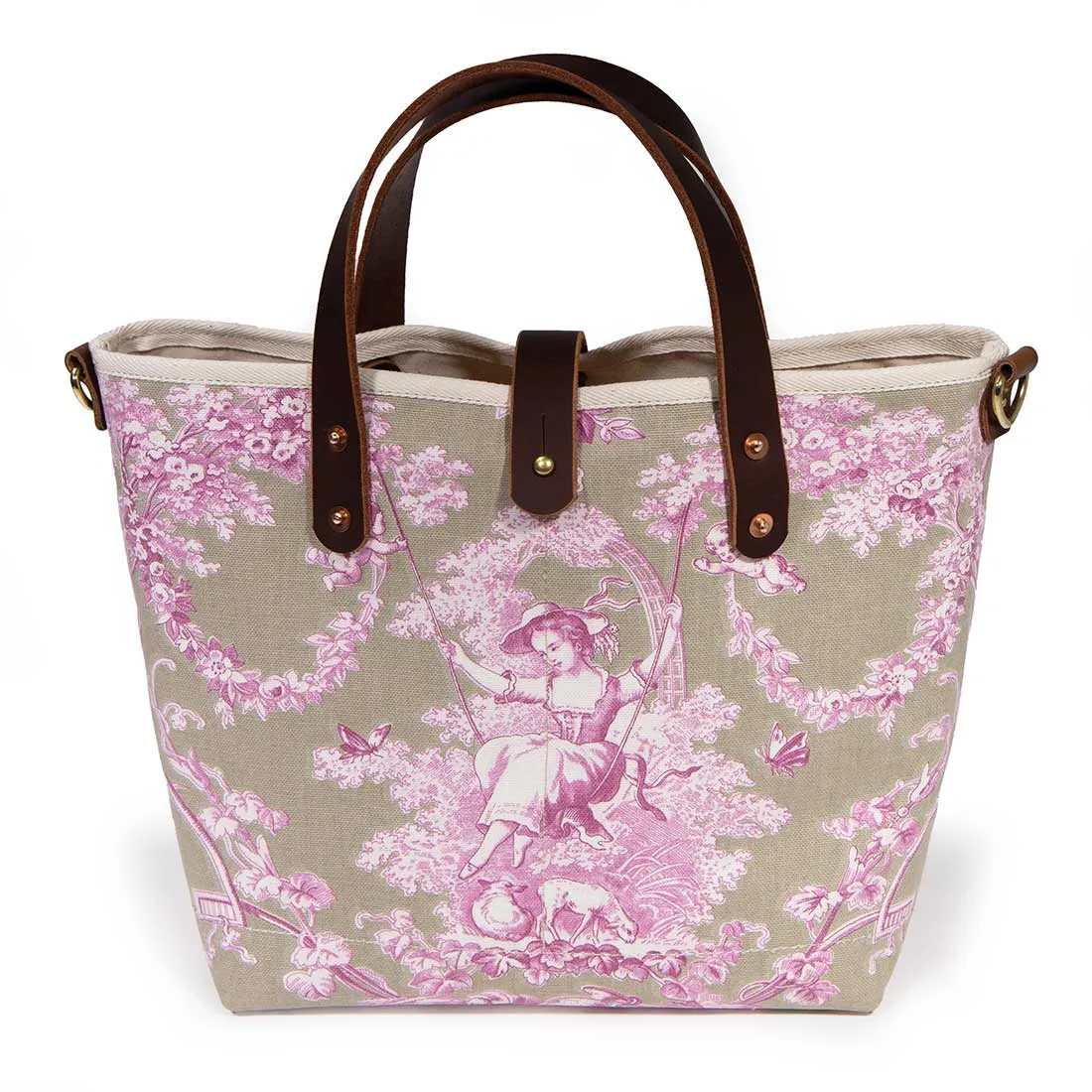 Sand & Rose Toile All Day Mini Tote