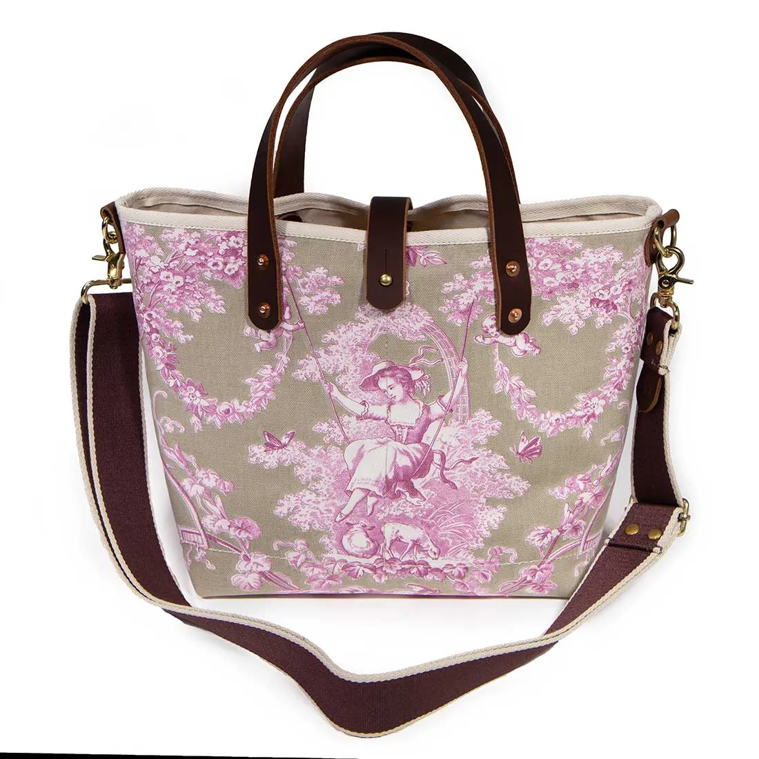 Sand & Rose Toile All Day Mini Tote