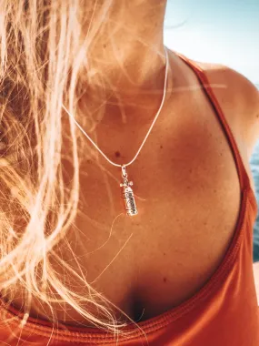 Scuba Tank Sterling Silver Necklace