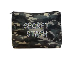 SECRET STASH - Camo Beaded Bikini Clutch