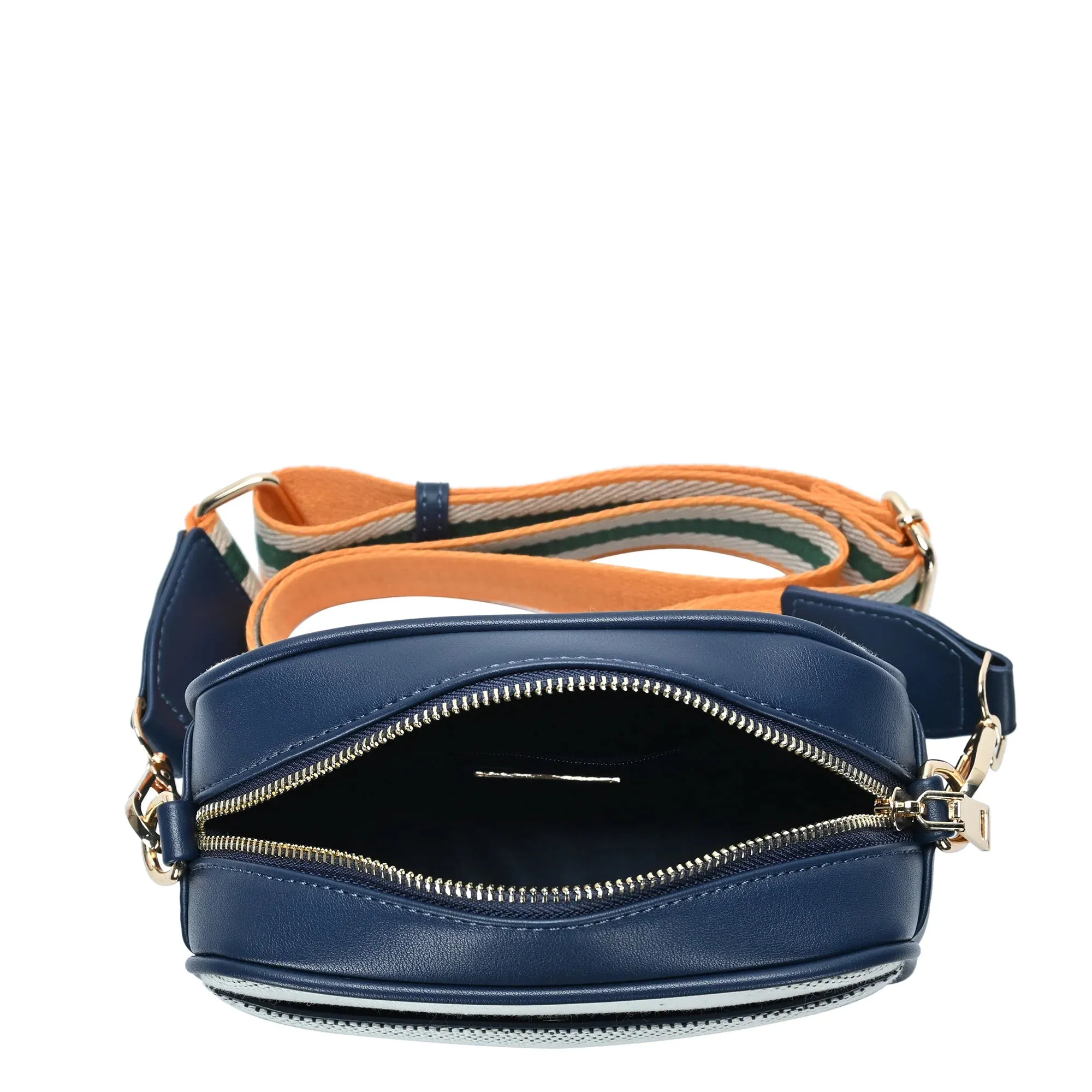 Serena Canvas Camera Bag - Navy