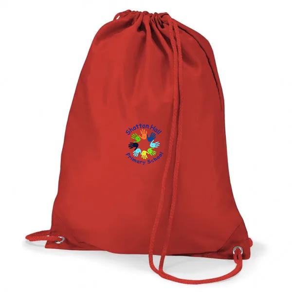 Shotton Hall Primary School Red Gym Bag