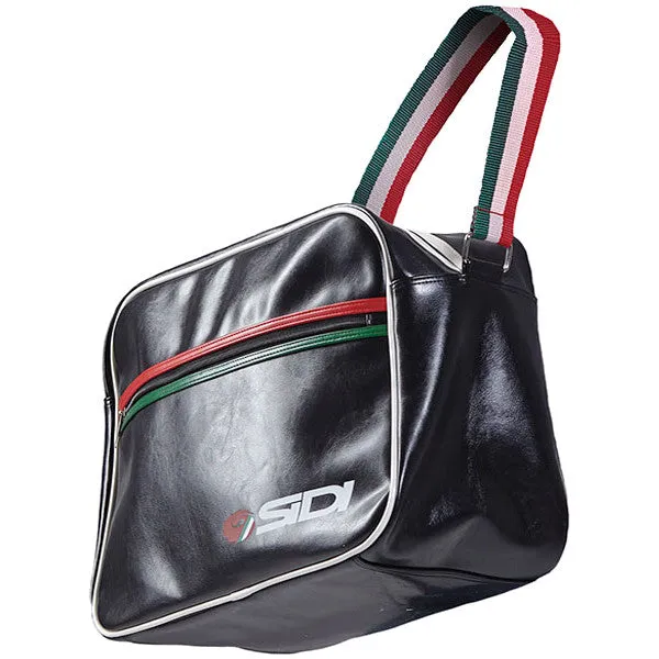 Sidi Casuals Luxe Flight Satchel Bag Italian Flag - Black