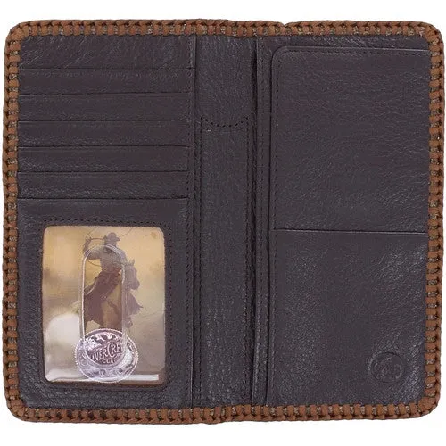 Silver Creek Laced Edge Vintage Checkbook Wallet