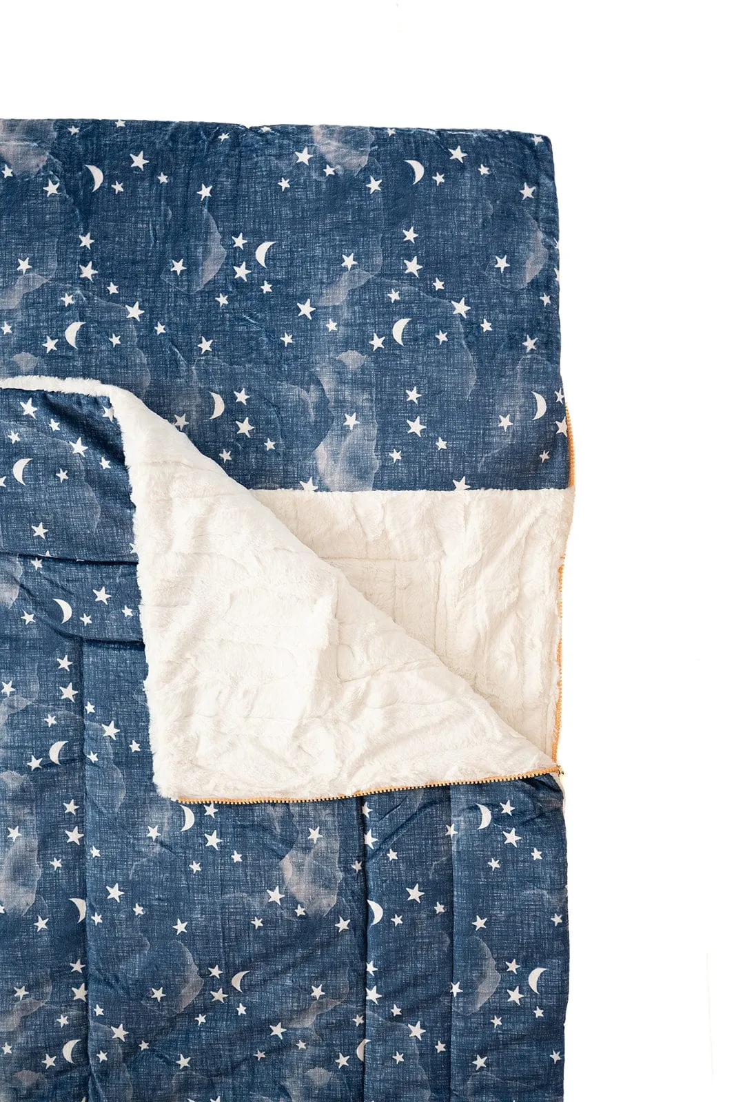 Sleeping Bag - Navy Stars and Moons