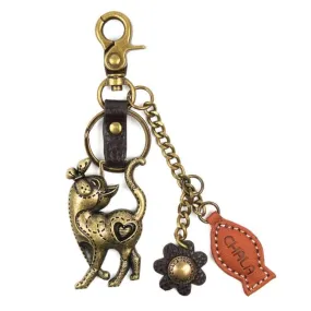 SLIM CAT Siamese Cat- CHARMING KEYCHAIN by Chala