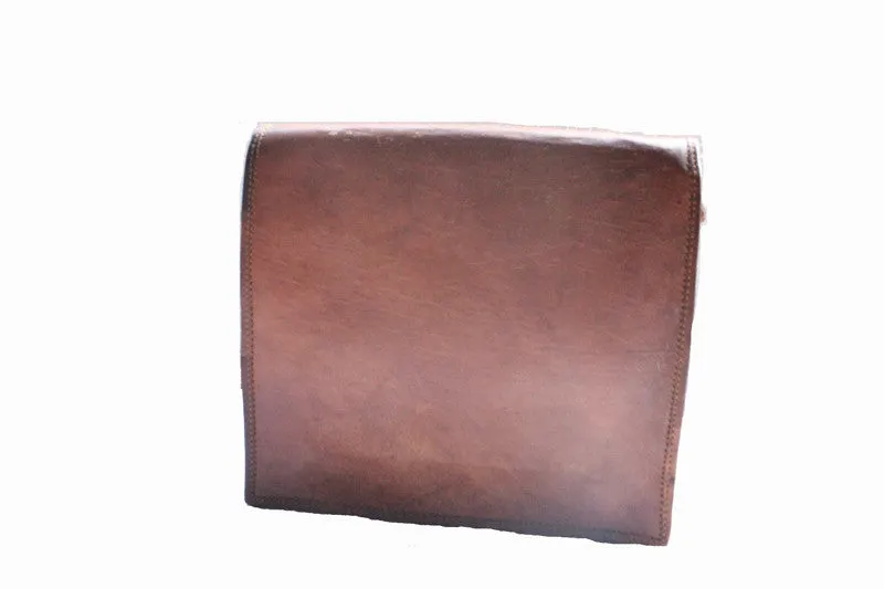 Small Retro Leather Messenger 11"