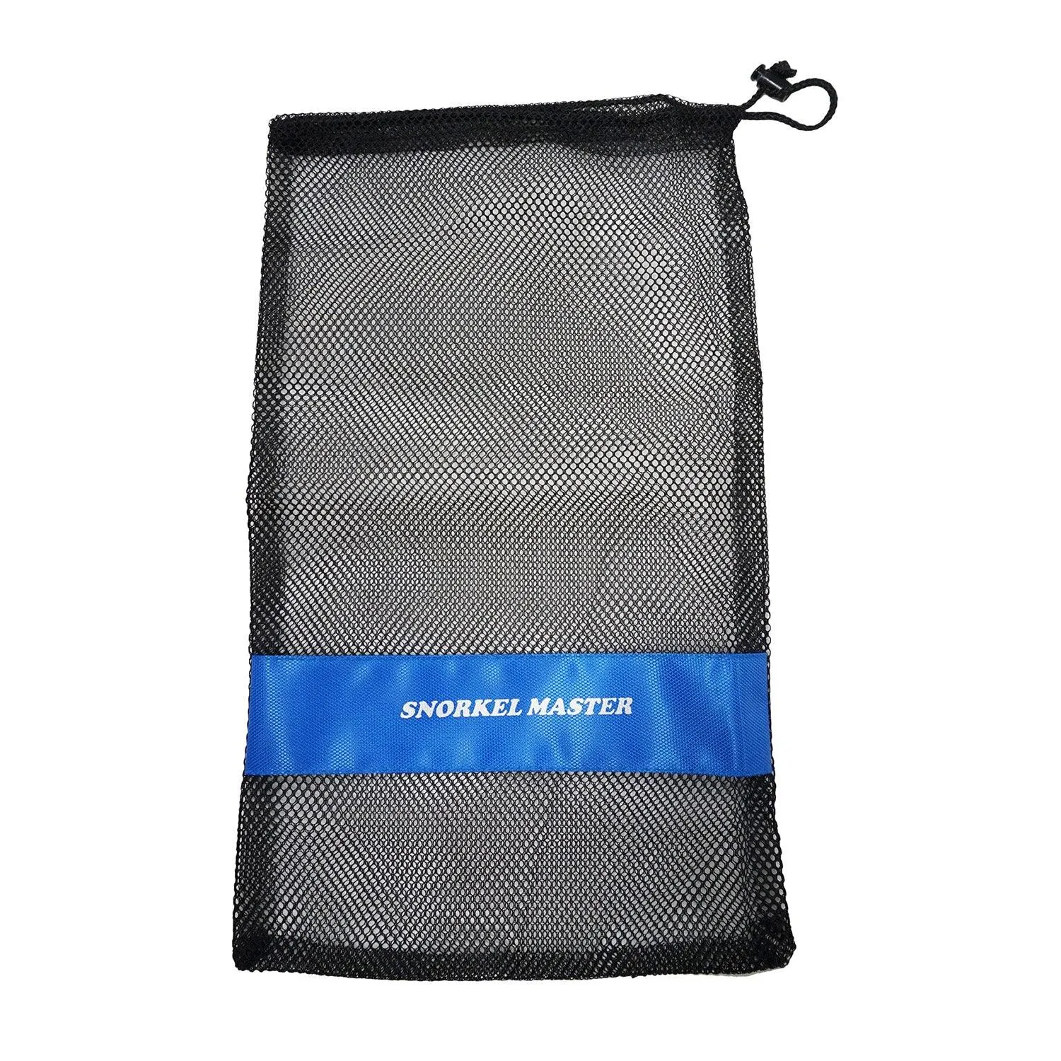 Snorkel Master Snorkeling Drawstring Mesh Bag w/ Blue Bar- 19" x 10"