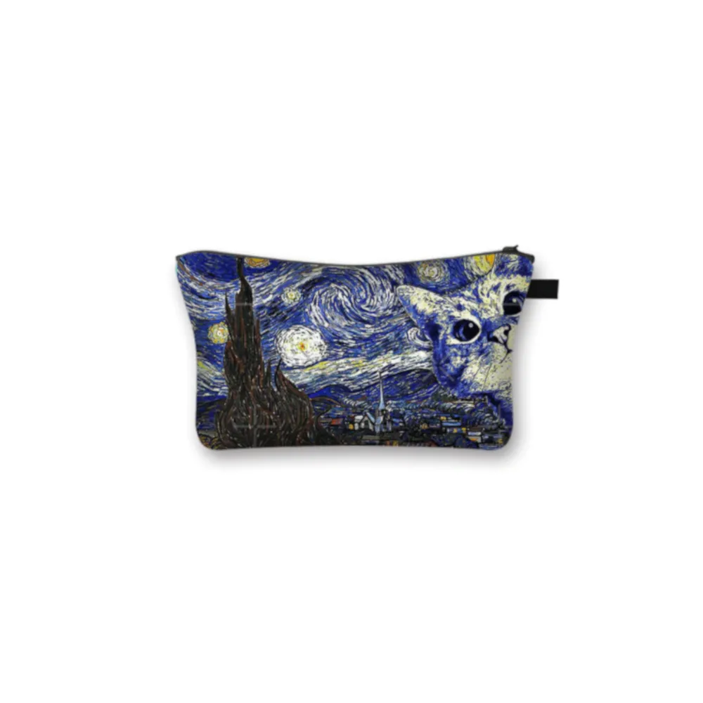 Starry Cat Make Up Bag