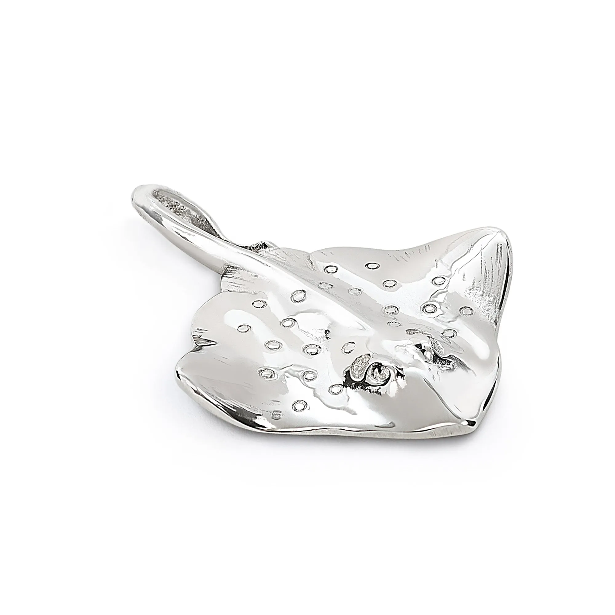 Stingray Necklace for Women Sterling Silver- Ray Necklace for Women, Sterling Silver Stingray Pendant, Stingray Jewelry, Scuba Diving Jewelry