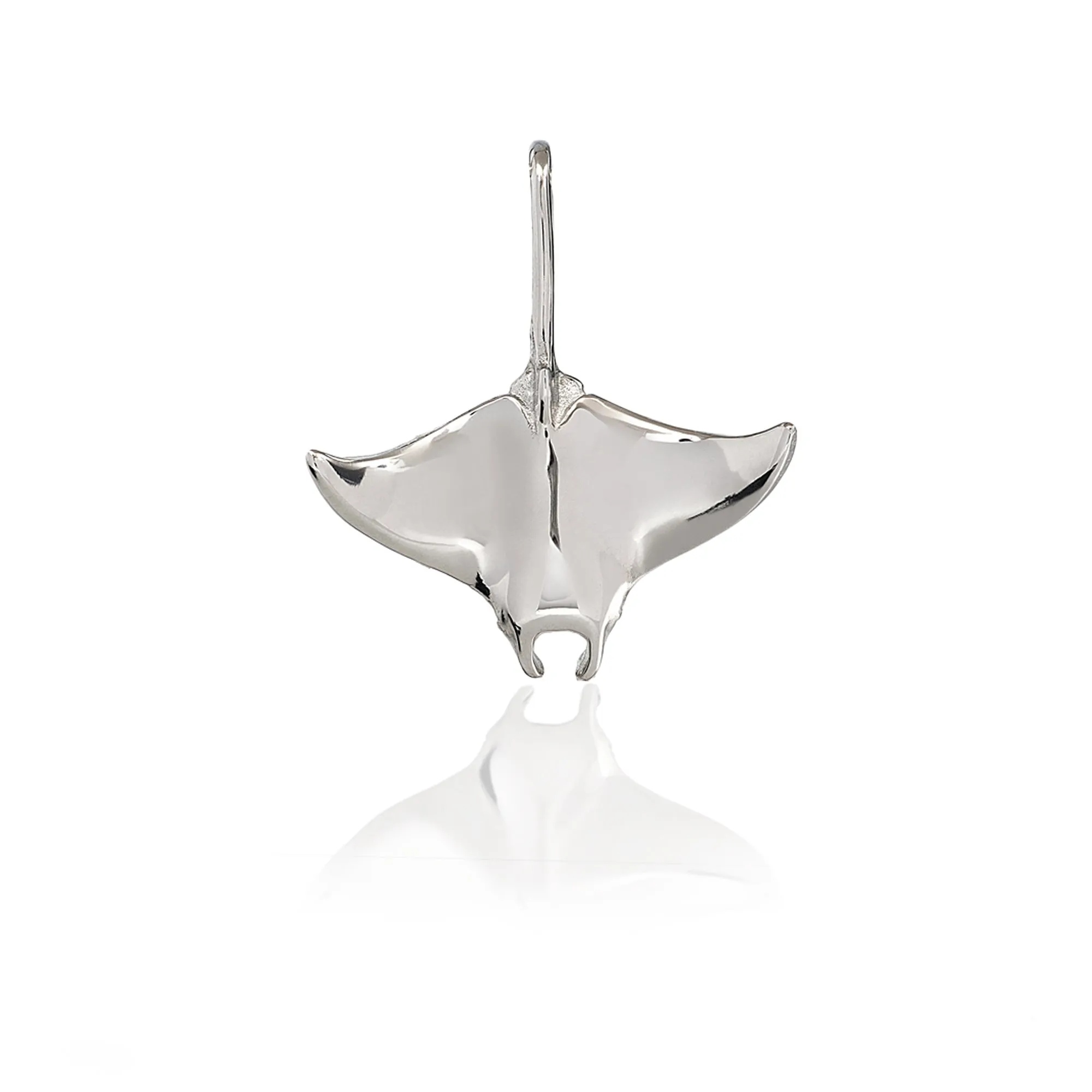 Stingray Necklace Sterling Silver- Manta Ray Necklace for Women | Stingray Jewelry | Scuba Diving Jewelry | Ocean Inspired Fine Jewelry