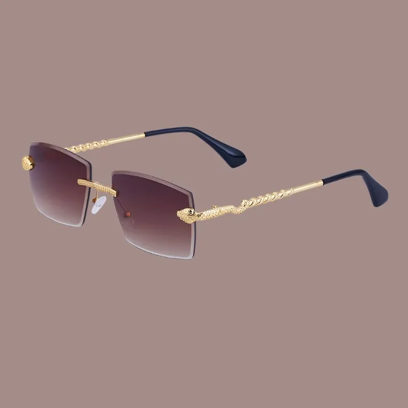 Stylish Rimless Sunglasses for Men - Elevate Your Look!