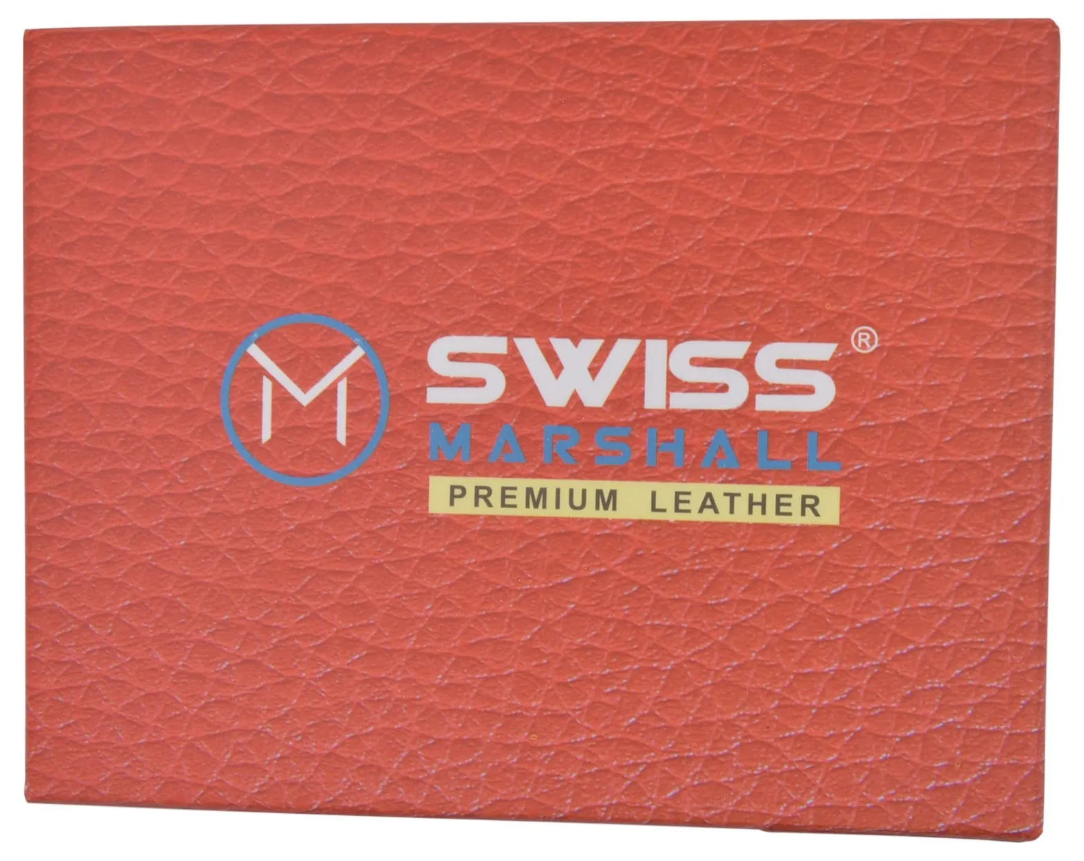 Swiss Marshall RFID Blocking Premium Leather Bifold Center Flap Card ID Wallet Gift Box RFID520052