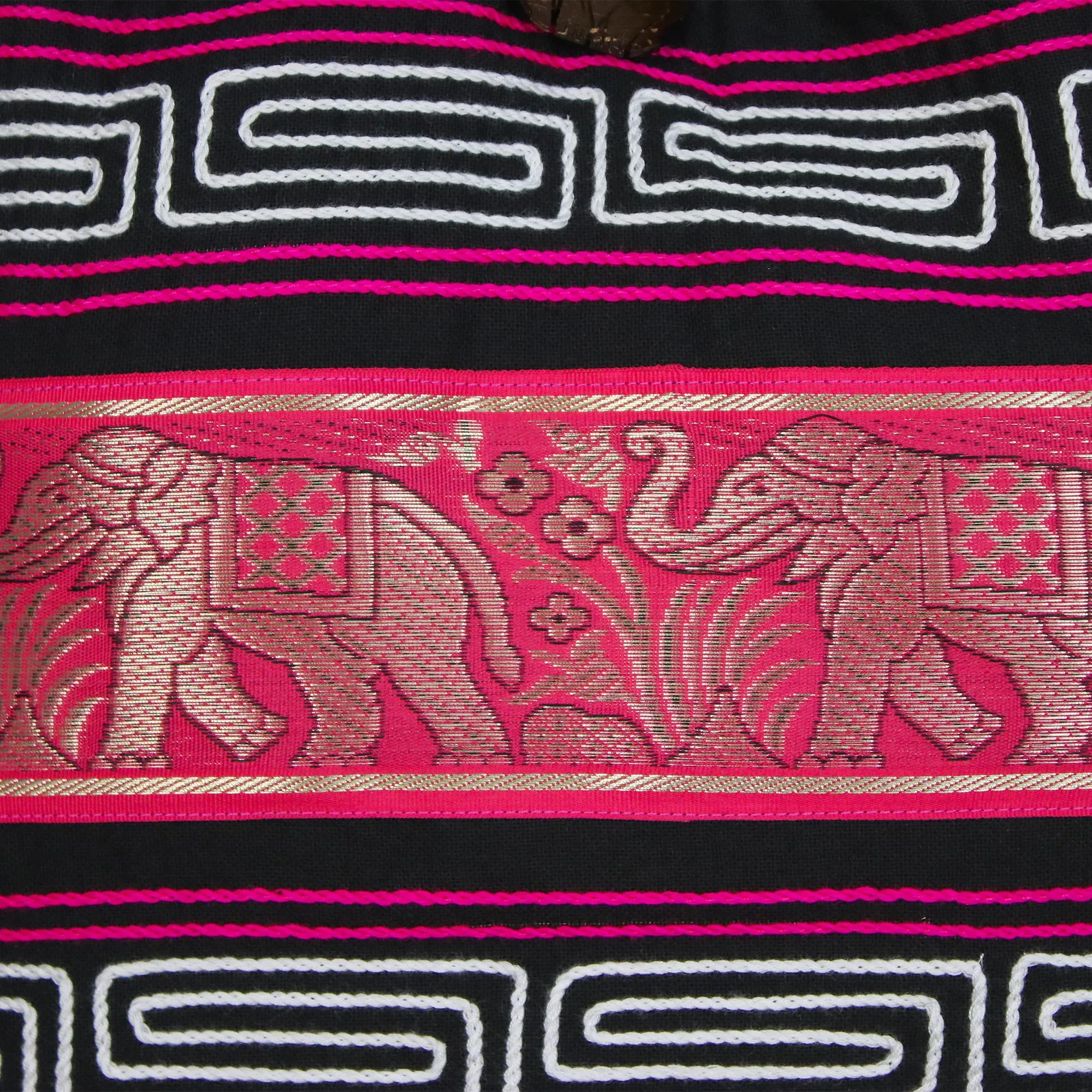 Thai Elephants in Ruby Shoulder Bag