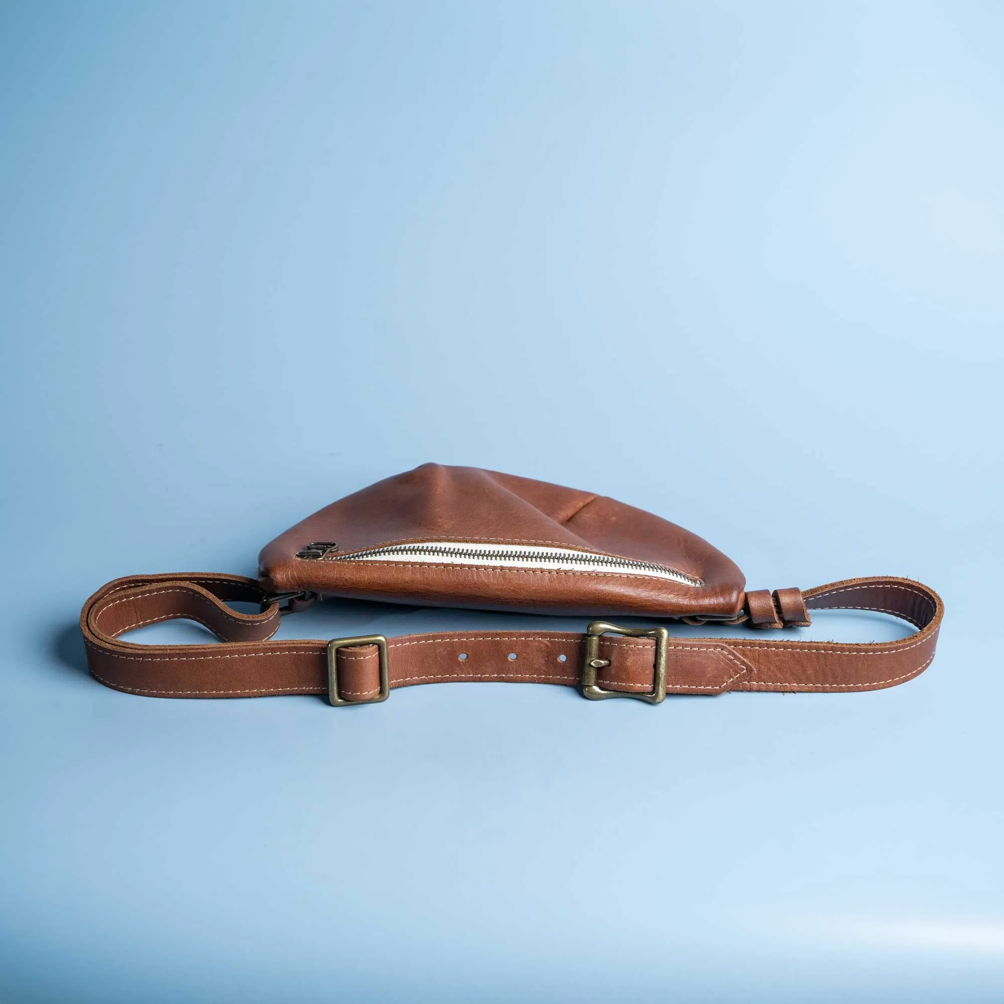 The Sage Crossbody Fine Leather Fanny Pack Bag