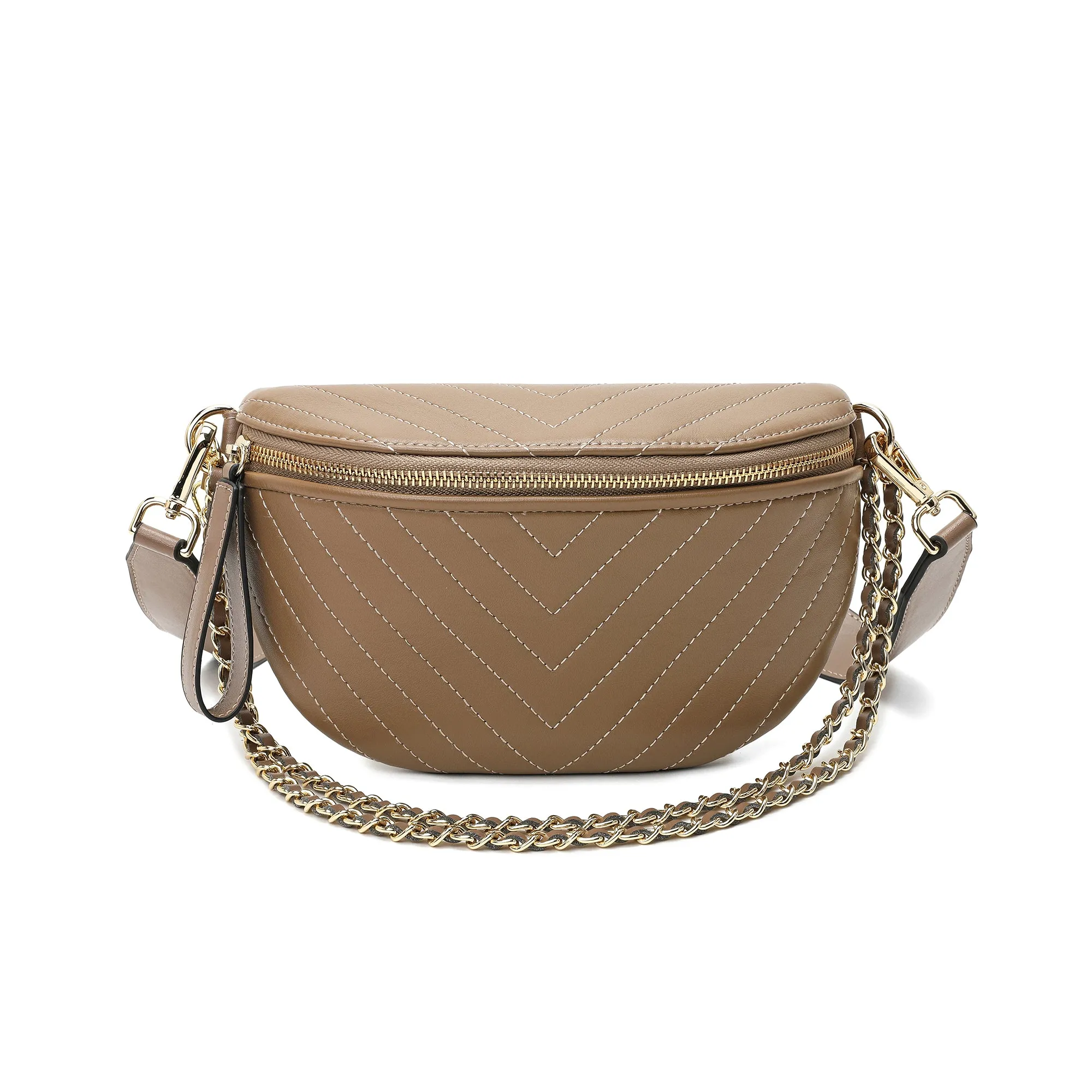 Tiffany & Fred V-Shape Quilted Leather Fanny Pack