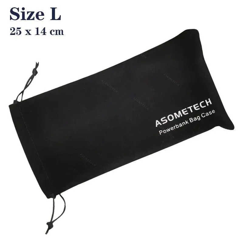 Travel-Friendly Power Bank Storage Pouch with Drawstring Closure for Mobile Accessories