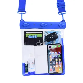 Tteoobl T-019A Sundries Storage Bag Phone Waterproof Shoulder Messenger Bag, Size: One Code(Blue)