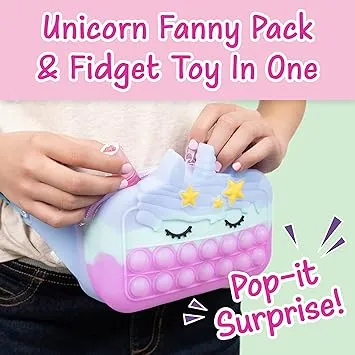 Unicorn Pop It Fanny Pack for Kids, Fidget Toy| Unicorn Pop It Purse, Pop Its Fidget Bag, Fidget Toys, Fidget Toy, Little Girls Purses, Push Pop Fidgets, Crossbody Bags Fidget Poppers, Easter Gift