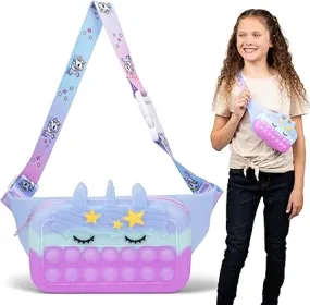 Unicorn Pop It Fanny Pack for Kids, Fidget Toy| Unicorn Pop It Purse, Pop Its Fidget Bag, Fidget Toys, Fidget Toy, Little Girls Purses, Push Pop Fidgets, Crossbody Bags Fidget Poppers, Easter Gift