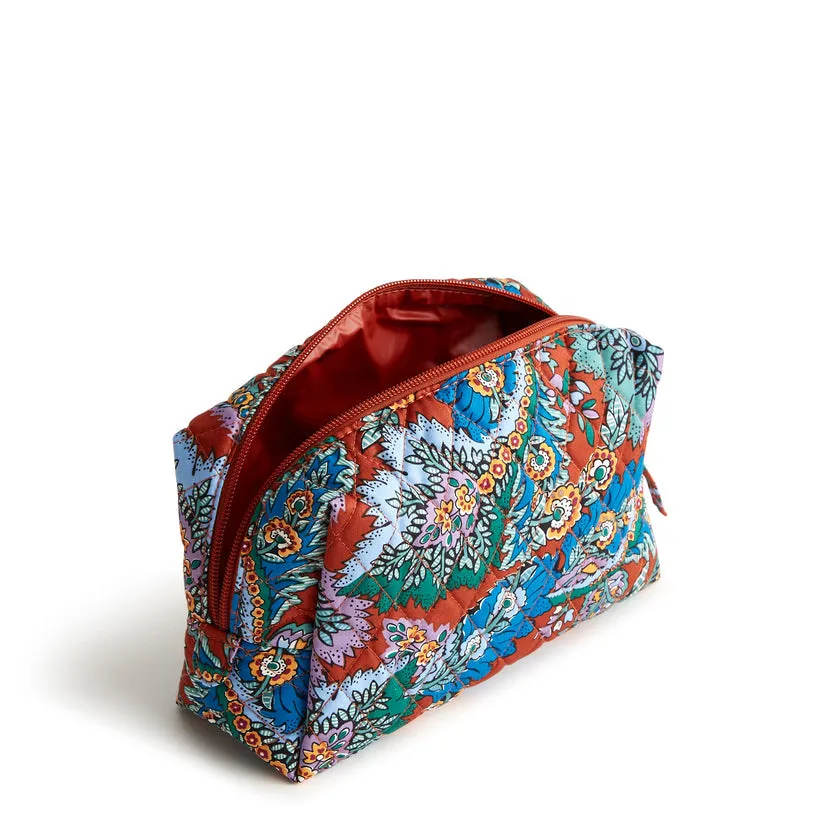 Vera Bradley Medium Cosmetic Bag- Flowers & Feathers