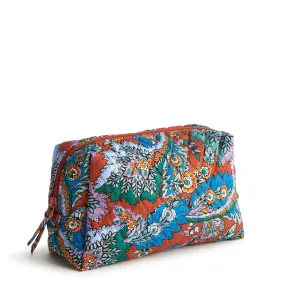 Vera Bradley Medium Cosmetic Bag- Flowers & Feathers