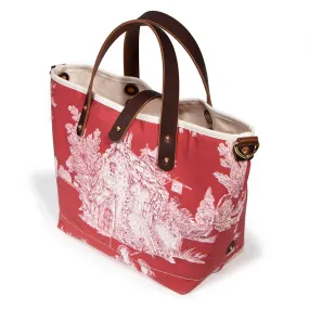 Vintage Scarlet Toile All Day Mini Tote