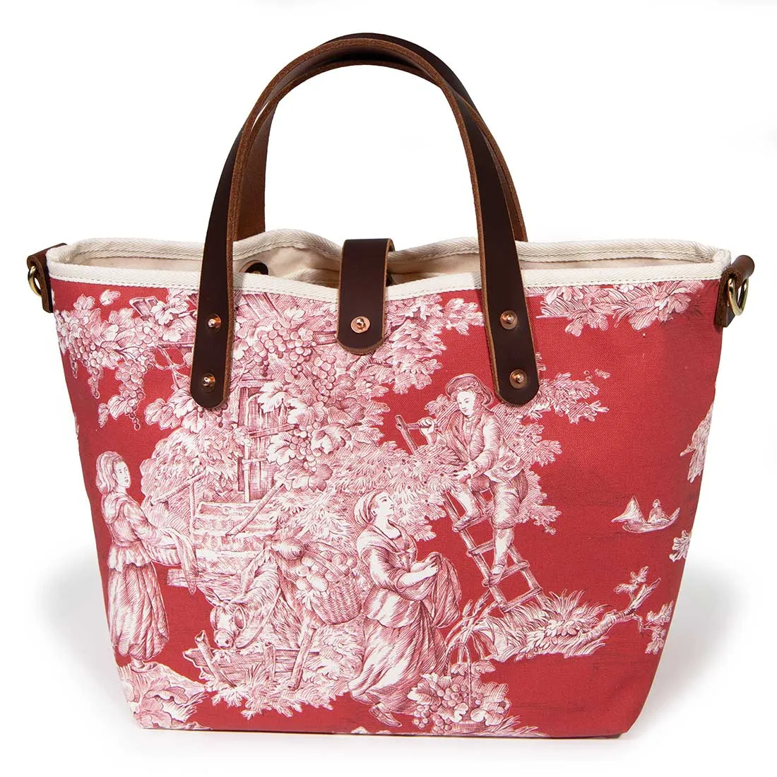 Vintage Scarlet Toile All Day Mini Tote