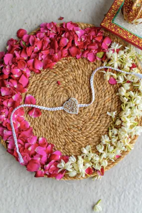 Walnut Love Knot Embroidered Rakhi