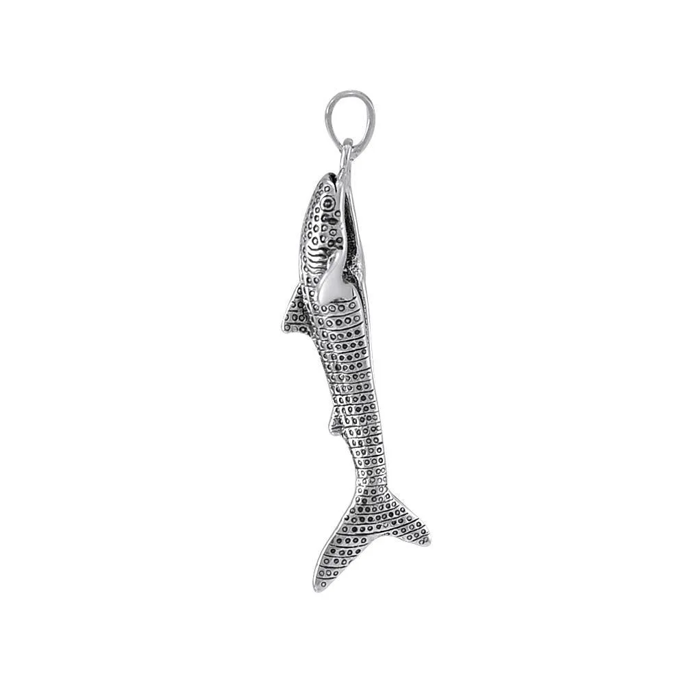 Whale Shark Silver Pendant - Real 925 Sterling Silver