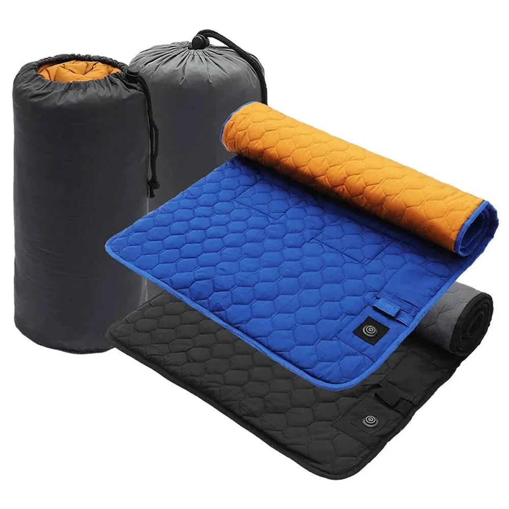 Winter USB Heating Sleeping Mat Camping Warming Mattress Temperature Adjustable Warm Tent Sleeping Mat Foldable Sleeping Pad