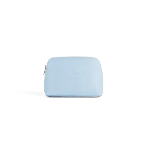 Women Lieaah-Crosshatch Deboss Makeup Bag - Mid-Blue