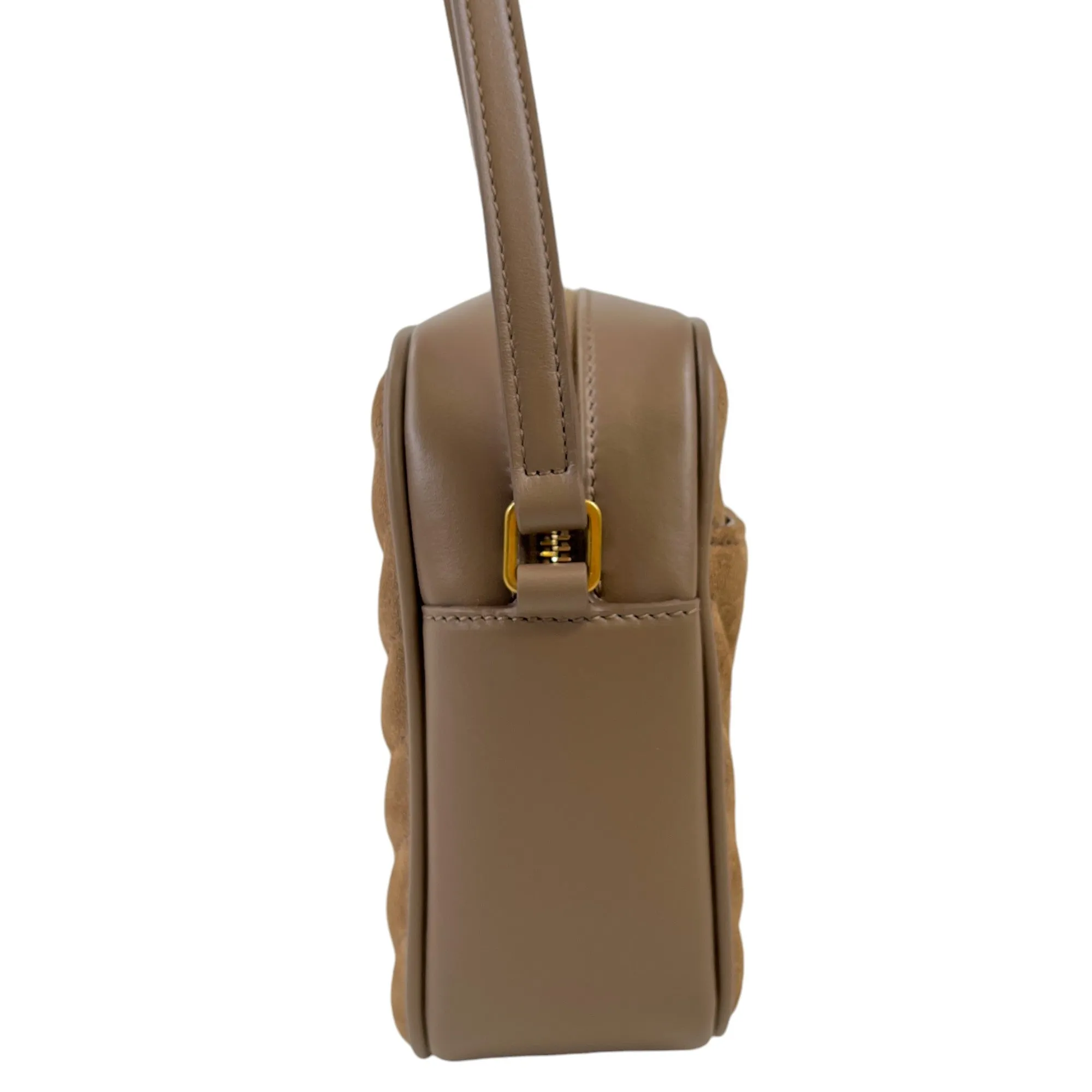 Women's Lou Suede Camera Bag Beige