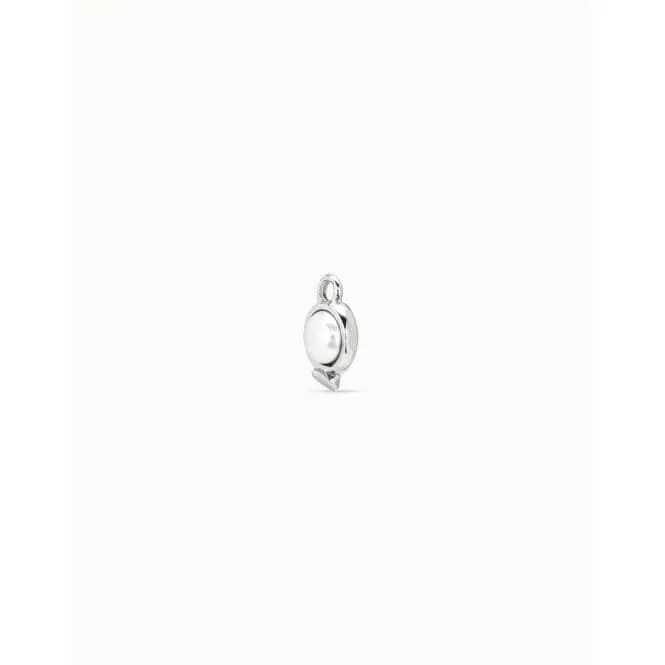 Wow! Charm White Pearl Shell Charm Piercing