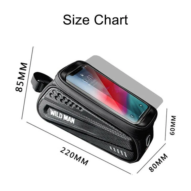 X-TIGER Bicycle Bag Waterproof Touch Screen Cycling Bag Top Front Tube Frame MTB Road Bike Bag 6.5 Phone Case Bike Accessories